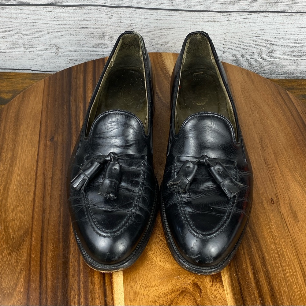 Alden 660 Tassel Moccasin Loafer Black Calfskin Leather Men’s Shoe Size 9